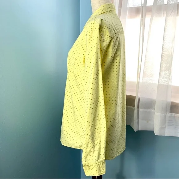 J. Crew Yellow Polka Dot Button Down Shirt - Picture 4 of 8